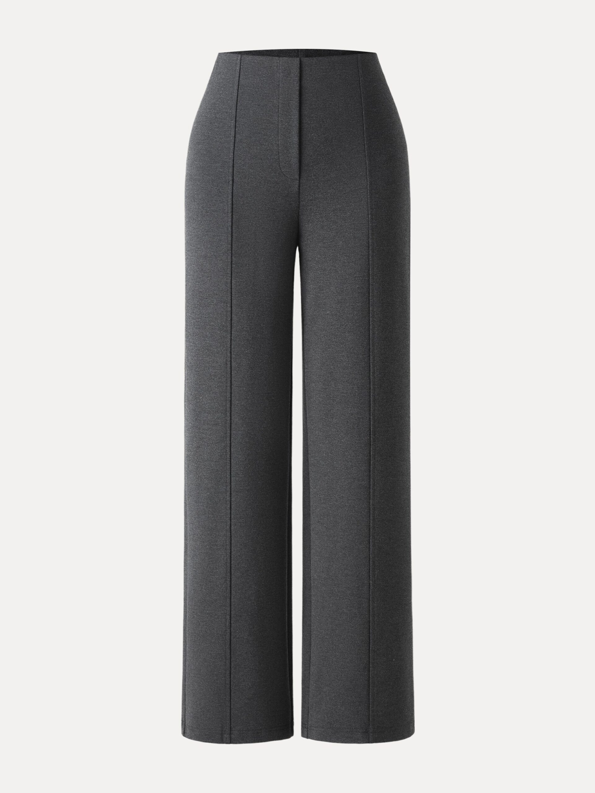 Stretch-Ponte-Hose mit hohem Bund, geradem Bein und Taschen - Image 9