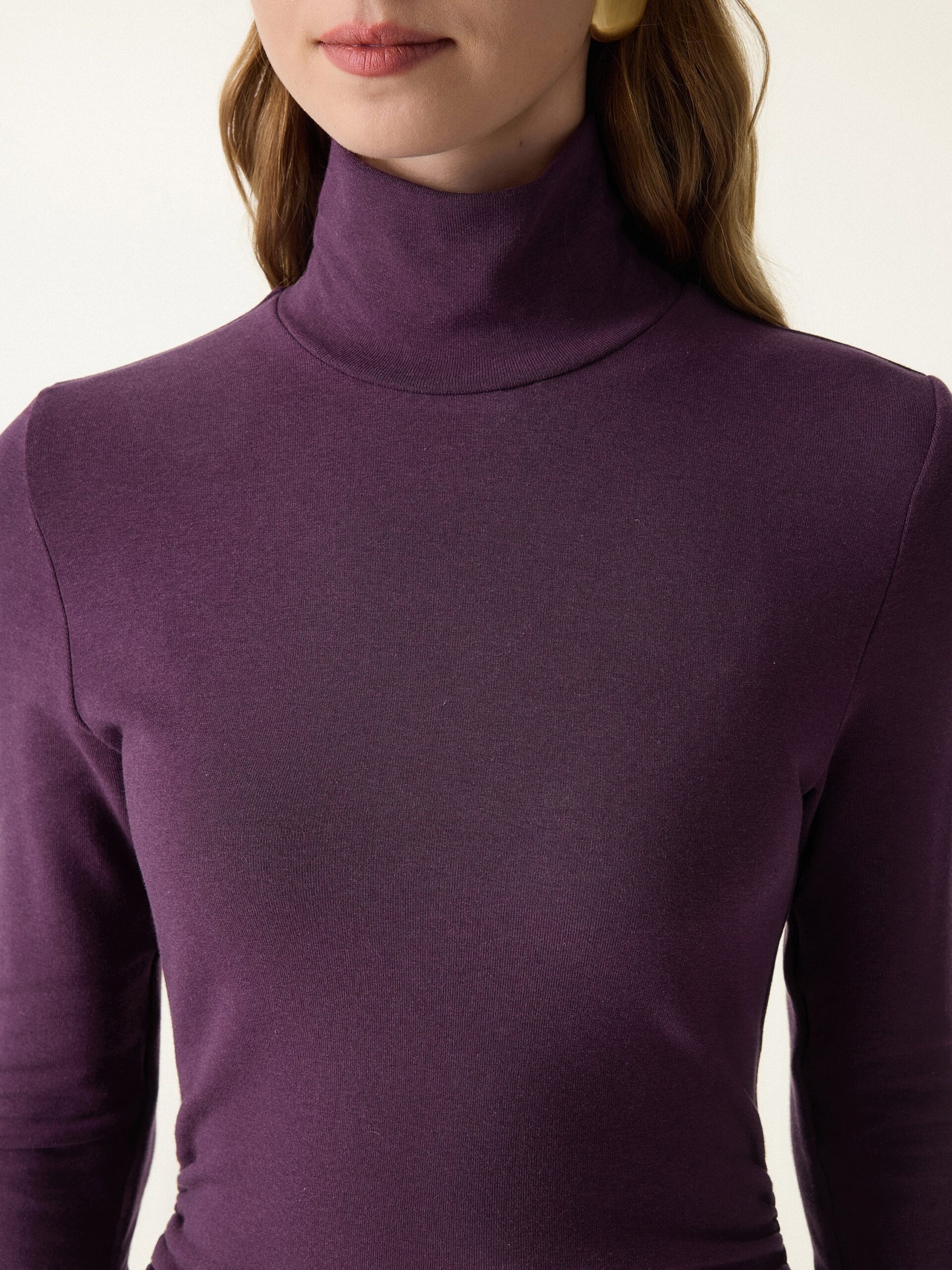 ProWarm Midikleid mit Rollkragen und gerafften Ärmeln - Image 5