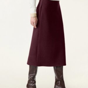 Figurformender A-Linien-Midirock zum Überziehen