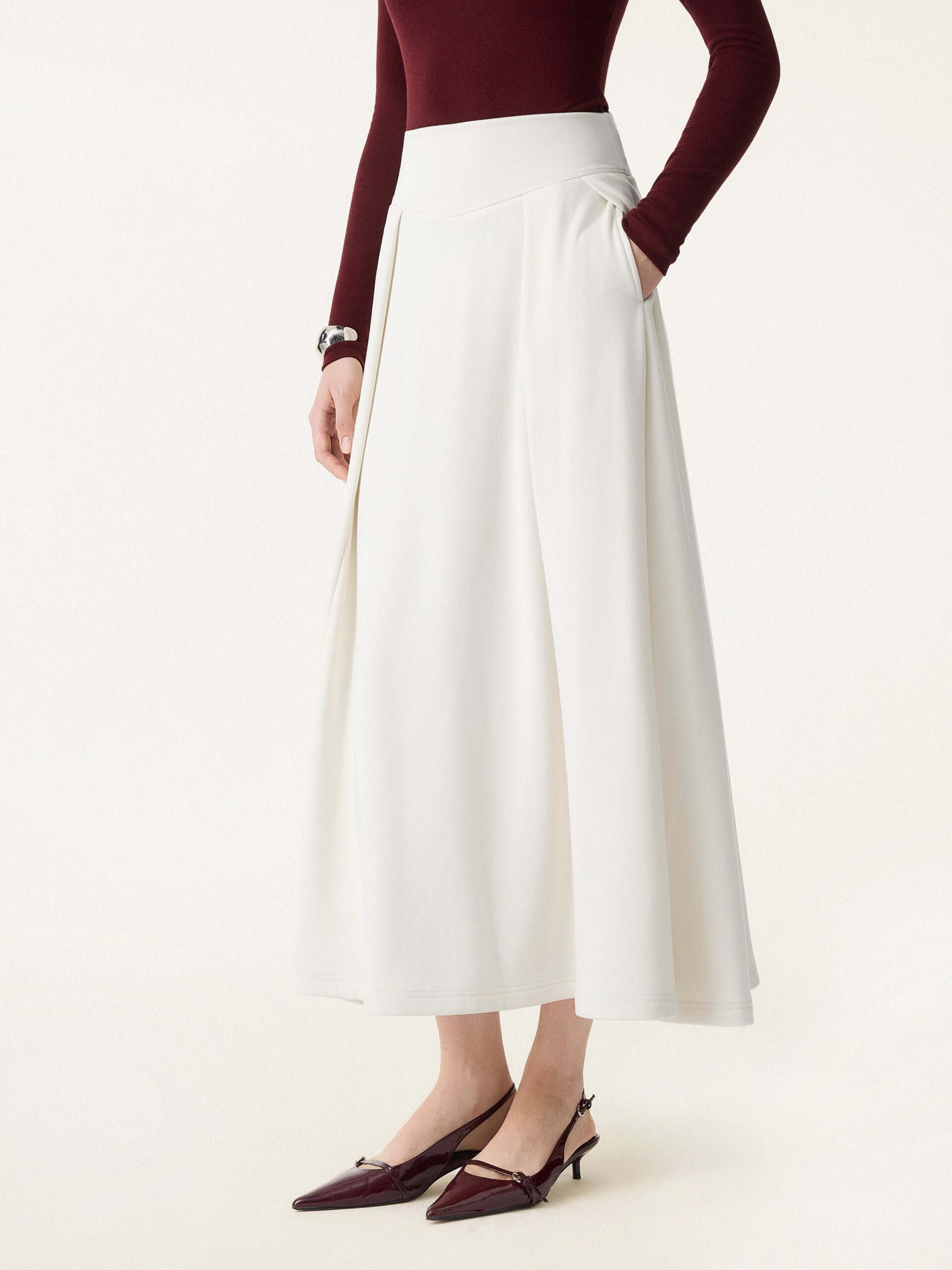 A-Linien-Maxirock zum Überziehen mit Taschen - Image 6