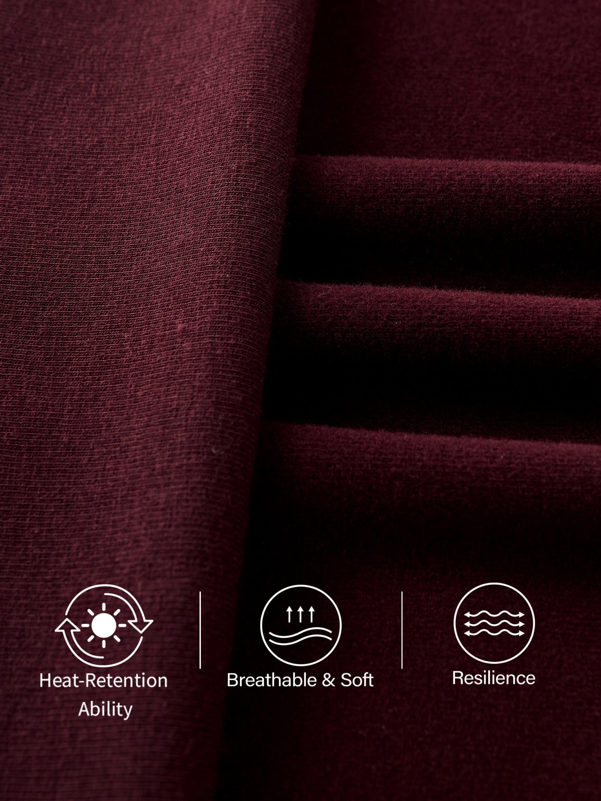 ProWarm Mockneck gerafftes Midi-Brami-Kleid mit Daumenloch - Image 11