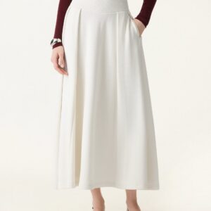 A-Linien-Maxirock zum Überziehen mit Taschen