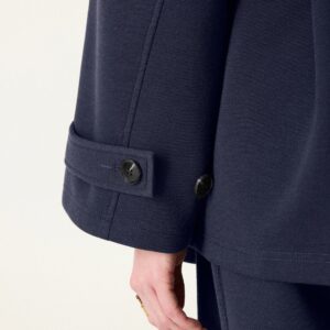 Alternative view of Klassischer Mantel mit wandelbarem Kragen und Gürtel