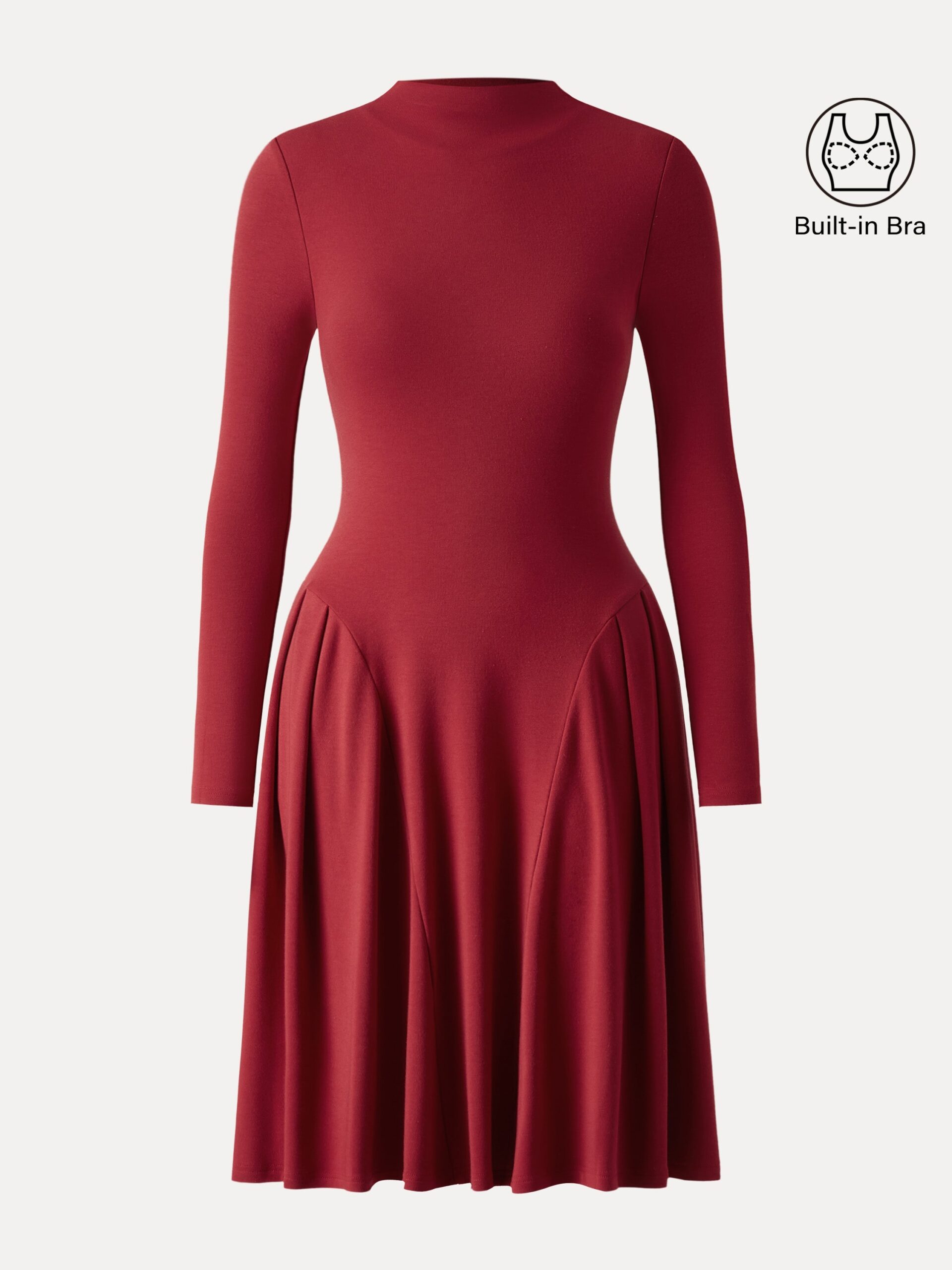 MaxWarm Mockneck Knielanges Brami-Kleid - Image 10