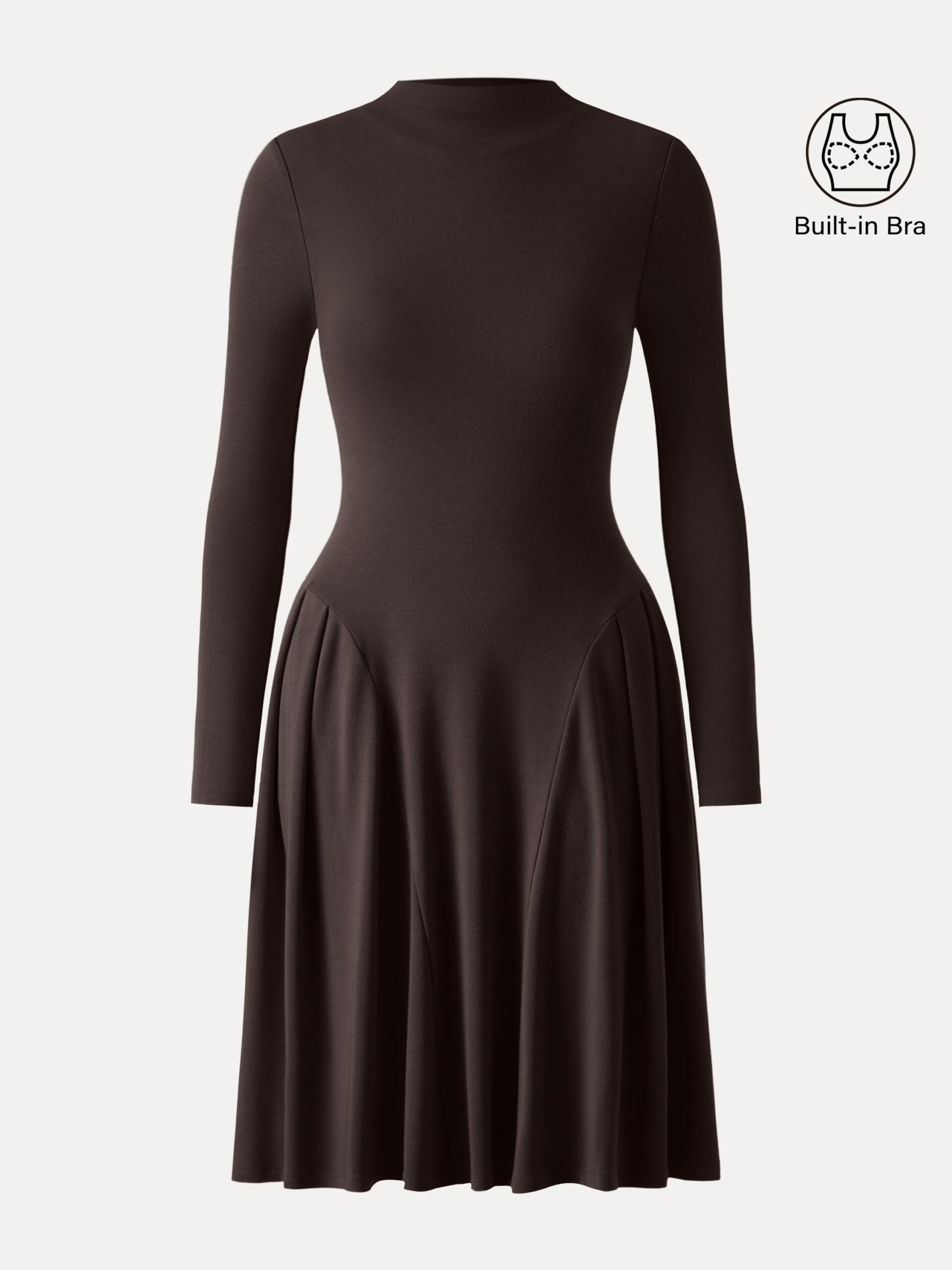 MaxWarm Mockneck Knielanges Brami-Kleid - Image 13