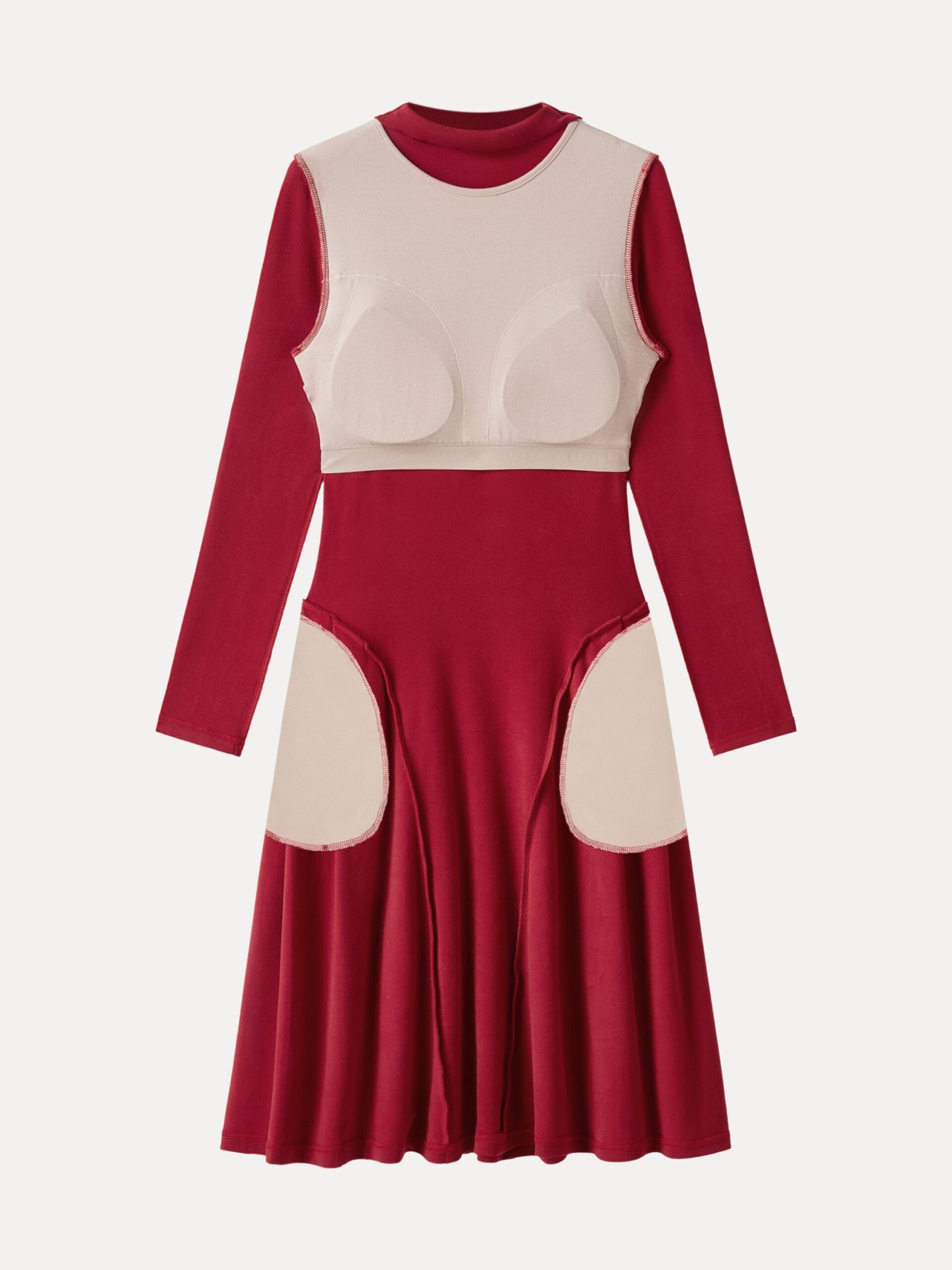 MaxWarm Mockneck Knielanges Brami-Kleid - Image 8