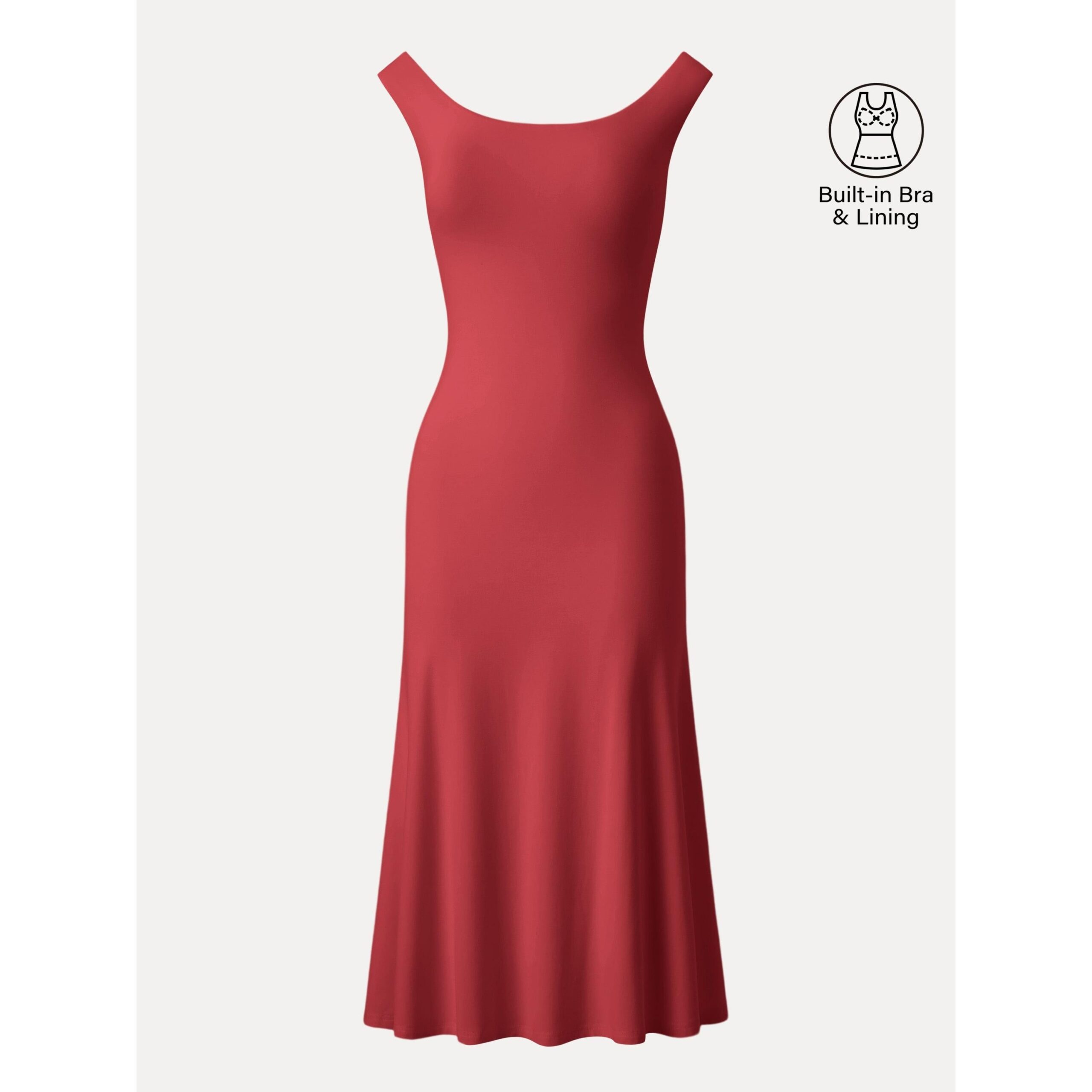 Brami-Midikleid mit U-Ausschnitt und tiefem Rückenausschnitt - Image 13