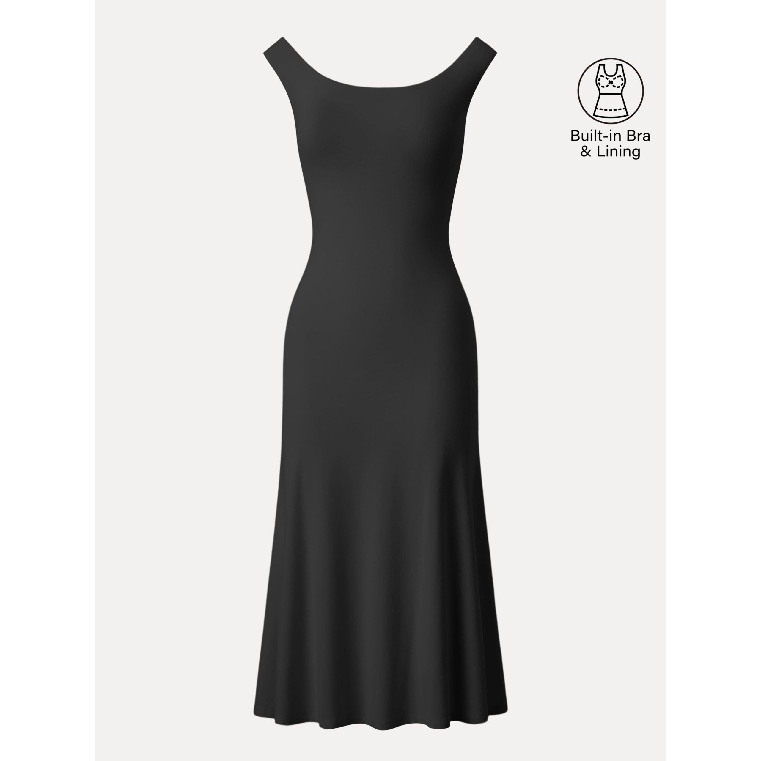 Brami-Midikleid mit U-Ausschnitt und tiefem Rückenausschnitt - Image 16